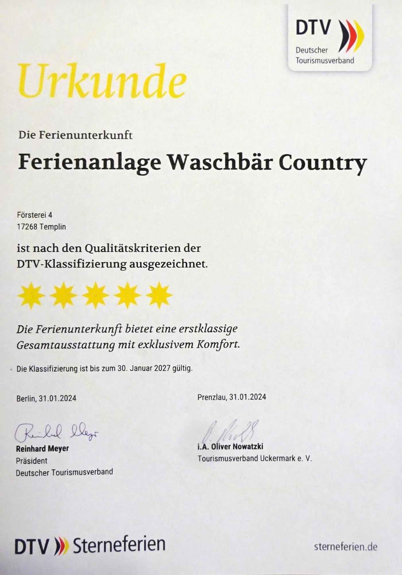 Ferienanlage Waschbaer Country Темплин Екстериор снимка